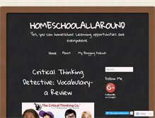 Tablet Screenshot of homeschoolallaround.com